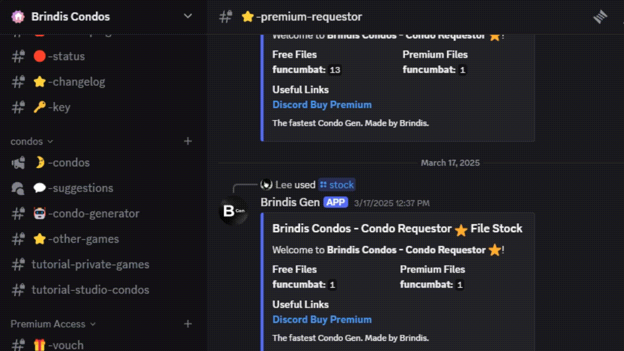 Suggestions channel on Discord